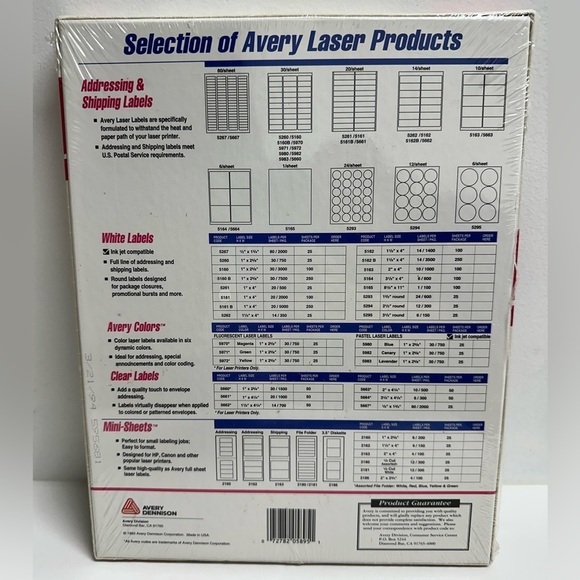 Avery 5895 Laser Name Badge Labels Blue Border 2 1/3 x 3 3/8 QTY 400 NEW IN BOX - Picture 2 of 2